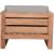 Anguilla Outdoor Patio Waterproof Fabric Accent Chair with Solid Teak Wood Frame