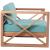 Anguilla Outdoor Patio Waterproof Fabric Accent Chair with Solid Teak Wood Frame