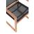 Tulum Outdoor Patio Mesh Waterproof Fabric Dining Arm Chair with Natural Teak Base