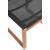 Tulum Outdoor Patio Mesh Waterproof Fabric Dining Side Chair with Natural Teak Base