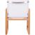 Tulum Outdoor Patio Mesh Waterproof Fabric Dining Arm Chair with Natural Teak Base