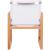 Tulum Outdoor Patio Mesh Waterproof Fabric Dining Arm Chair with Natural Teak Base
