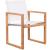 Tulum Outdoor Patio Mesh Waterproof Fabric Dining Arm Chair with Natural Teak Base