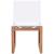 Tulum Outdoor Patio Mesh Waterproof Fabric Dining Side Chair with Natural Teak Base
