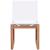 Tulum Outdoor Patio Mesh Waterproof Fabric Dining Side Chair with Natural Teak Base