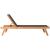Tulum Outdoor Patio Mesh Waterproof Fabric Chaise Lounge Chair with Solid Teak Wood Frame