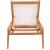 Tulum Outdoor Patio Mesh Waterproof Fabric Chaise Lounge Chair with Solid Teak Wood Frame