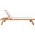 Tulum Outdoor Patio Mesh Waterproof Fabric Chaise Lounge Chair with Solid Teak Wood Frame