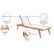 Tulum Outdoor Patio Mesh Waterproof Fabric Chaise Lounge Chair with Solid Teak Wood Frame
