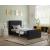 Stylus Boucle Fabric Twin Size Bed