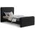Stylus Boucle Fabric Twin Size Bed