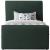 Stylus Boucle Fabric Twin Size Bed