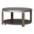 Sutton Round Coffee Table Set | Bleached Sand & Metal