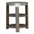 Sutton Round Wood Chairside Table w/Metal Trim