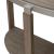 Sutton Curved Wood Sofa Table w/Metal Trim