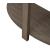 Sutton Curved Wood Sofa Table w/Metal Trim