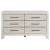 Aspen PU Veener/Wood 6-Drawer Double Dresser