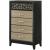 Selena Fabric/Wood Regular Bedroom Set