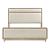 Wilshire Chenille/Wood Panel Bedroom Set