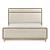 Wilshire Chenille/Wood Panel Bed
