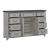 River Place Wood Dresser w/2 Doors & 9 Drawers