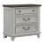River Place Wood Nightstand w/Charging Station & 3 Drawers