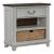 River Place Wood Bedside Chest w/Charging Station & Drawer