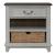 River Place Wood Bedside Chest w/Charging Station & Drawer