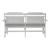 River Place Fabric/Wood Panel Back Bench