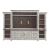 River Place Wood Entertainment Center w/Piers & 6 Drawers & 2 Doors