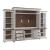 River Place Wood Entertainment Center w/Piers & 6 Drawers & 2 Doors