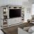 River Place Wood Entertainment Center w/Piers & 6 Drawers & 2 Doors