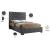 Lana Velvet Queen Size Bed