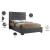 Lana Velvet King Size Bed