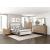Riley Polyester/Wood California King Panel Bed with LED Lighting