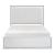 Lumin Faux Leather/Wood Panel Bedroom Set with LED Lighting