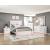 Lumin Faux Leather/Wood California King Panel Bed with LED Lighting