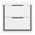 Lumin Wood LED Lighting 2-Drawer Night Stand