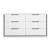 Lumin Wood LED Lighting 6-Drawer Double Dresser