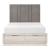 Noctis Upholstered Eastern King Storage Platform Bed with LED Lighting