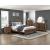 Bridgepoint Faux Leather/Wood Eastern King Panel Bed
