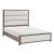 Dalston Chenille/Wood Eastern King Panel Bed