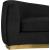 Julian Velvet Chaise Lounge with Stainless Steel Base