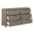 Dalston Chenille/Wood Panel Bedroom Set