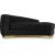 Julian Velvet Chaise Lounge with Gold Stainless Steel Base