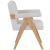 Woodloch Boucle Fabric Accent Chair with Natural Finish Solid Wood Frame