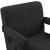 Woodloch Boucle Fabric Accent Chair with Black Finish Solid Wood Frame