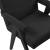 Woodloch Boucle Fabric Accent Chair with Black Finish Solid Wood Frame