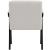 Woodloch Boucle Fabric Accent Chair with Black Finish Solid Wood Frame