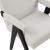 Woodloch Boucle Fabric Accent Chair with Black Finish Solid Wood Frame